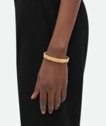 Bottega Veneta Intreccio Thin Cuff Bracelet