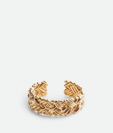 Bottega Veneta Intreccio Large Cuff Bracelet