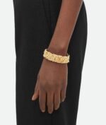 Bottega Veneta Intreccio Large Cuff Bracelet