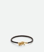 Bottega Veneta Leather Knot Bracelet